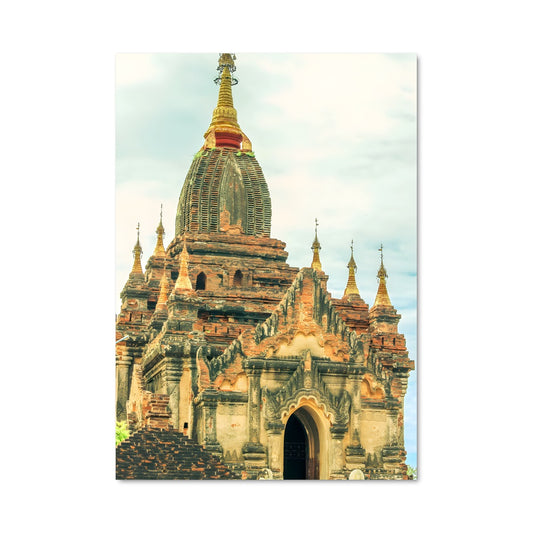 Poster Temple Rouge de Bagan