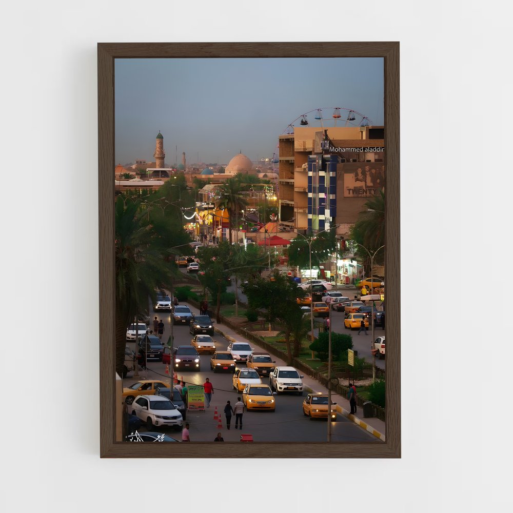 ap-baghdad-1 cadre Bois foncé