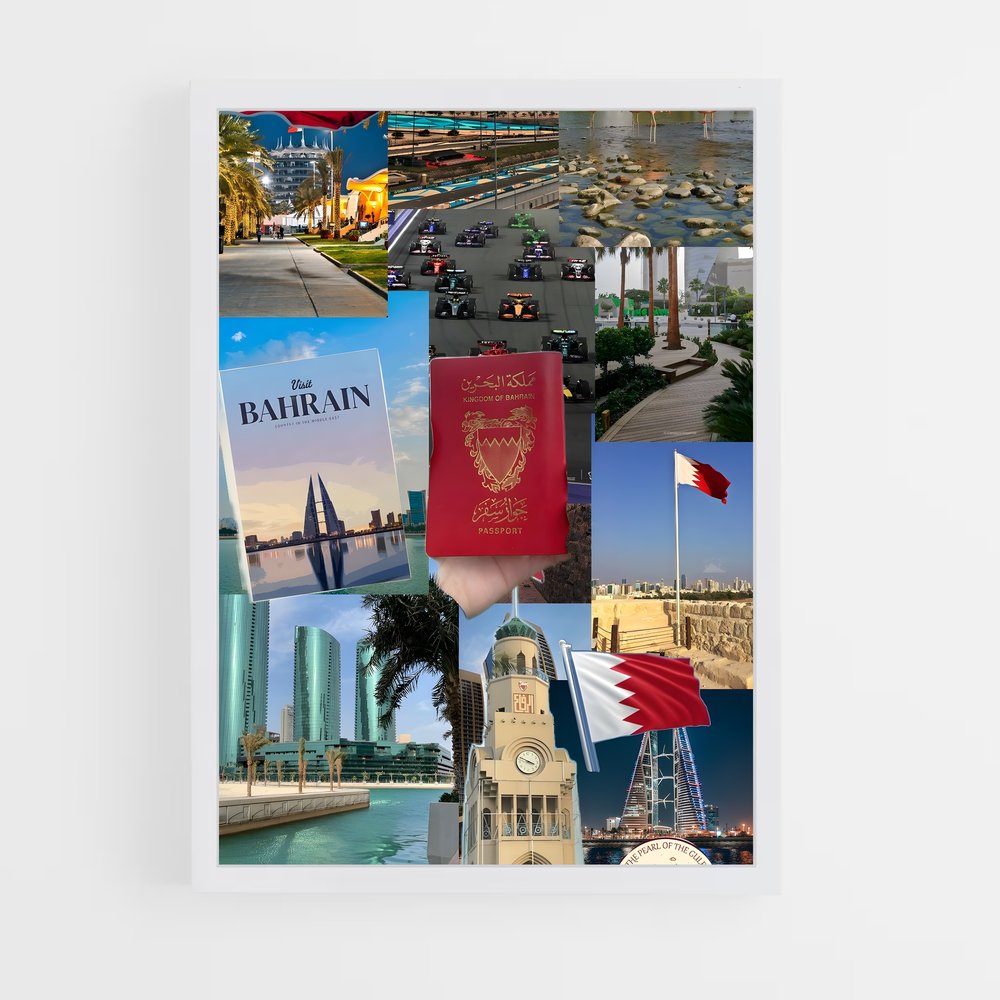 ap-bahrain flag-2 cadre Blanc