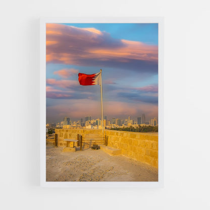 ap-bahrain flag-3 cadre Blanc