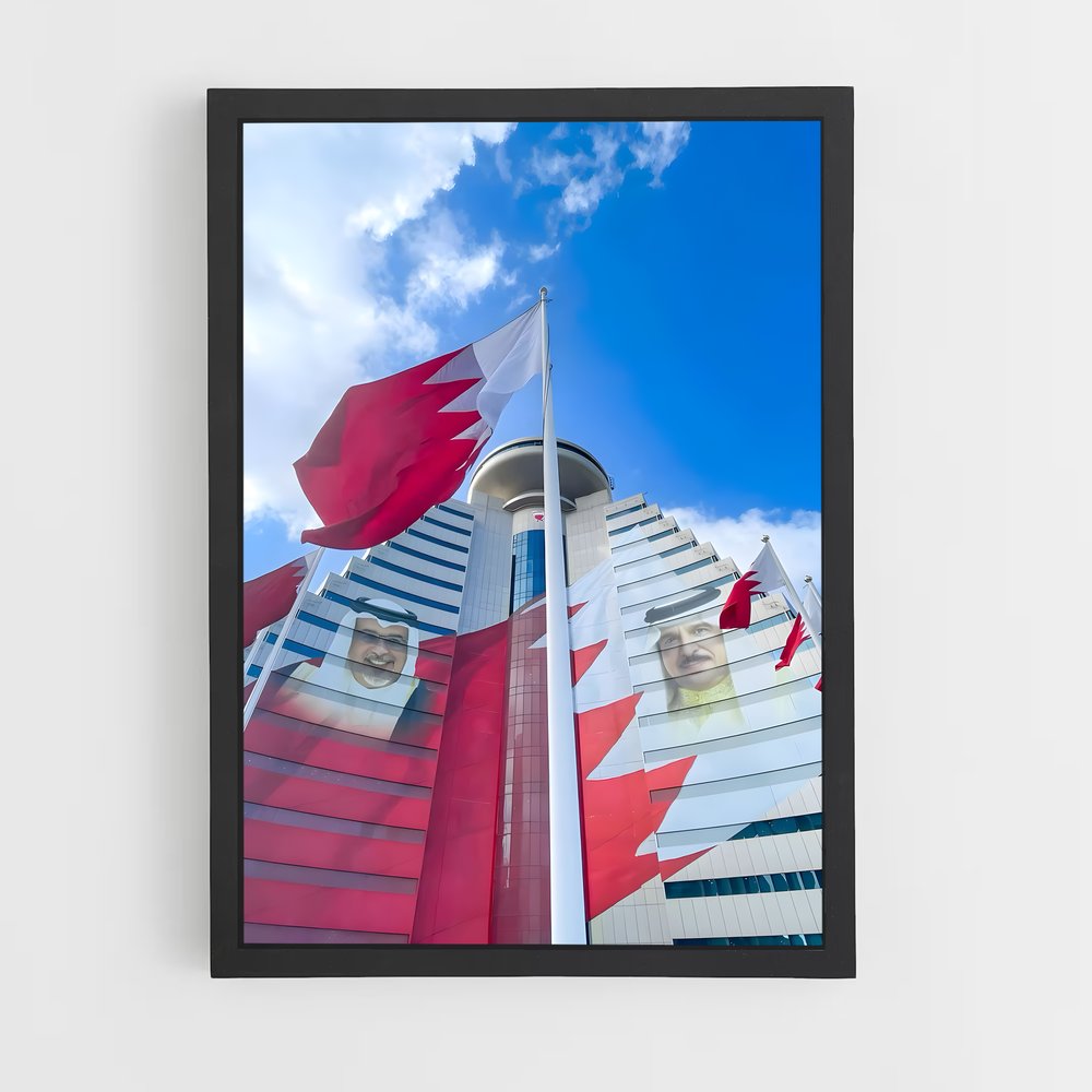ap-bahrain flag-4 cadre Noir