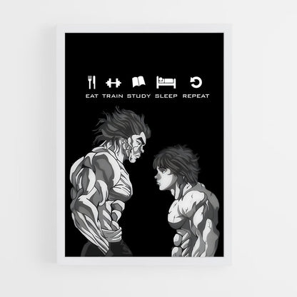 ap-baki hanma-4 cadre Blanc