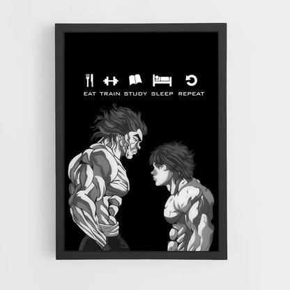ap-baki hanma-4 cadre Noir