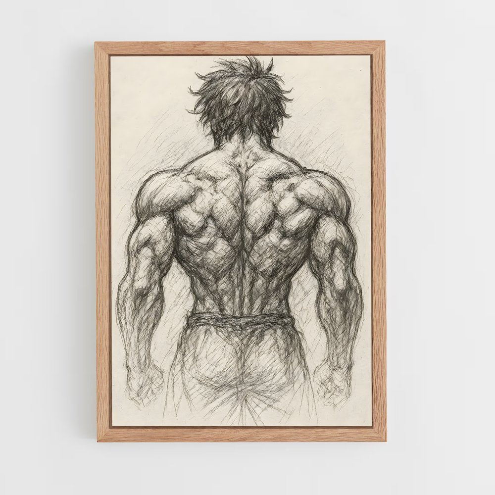 ap-baki hanma-7 cadre Bois clair