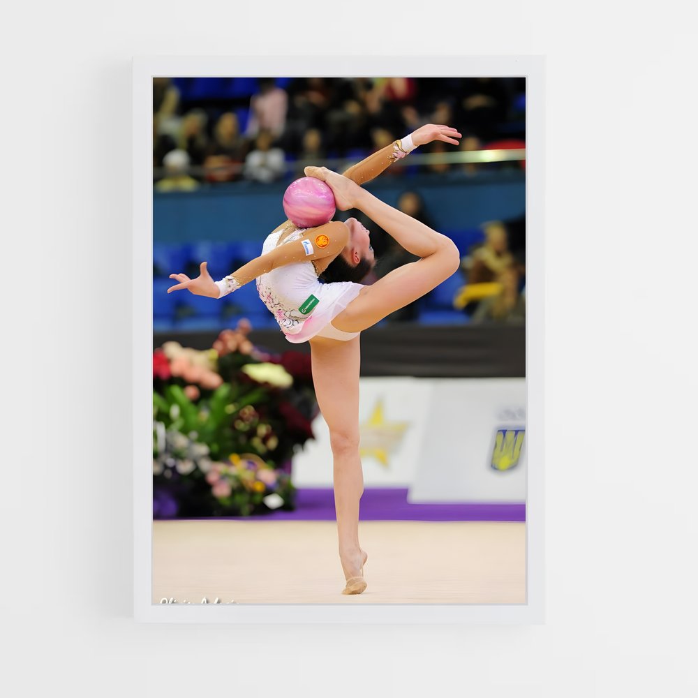 ap-ball rhythmic gymnastics-3 cadre Blanc