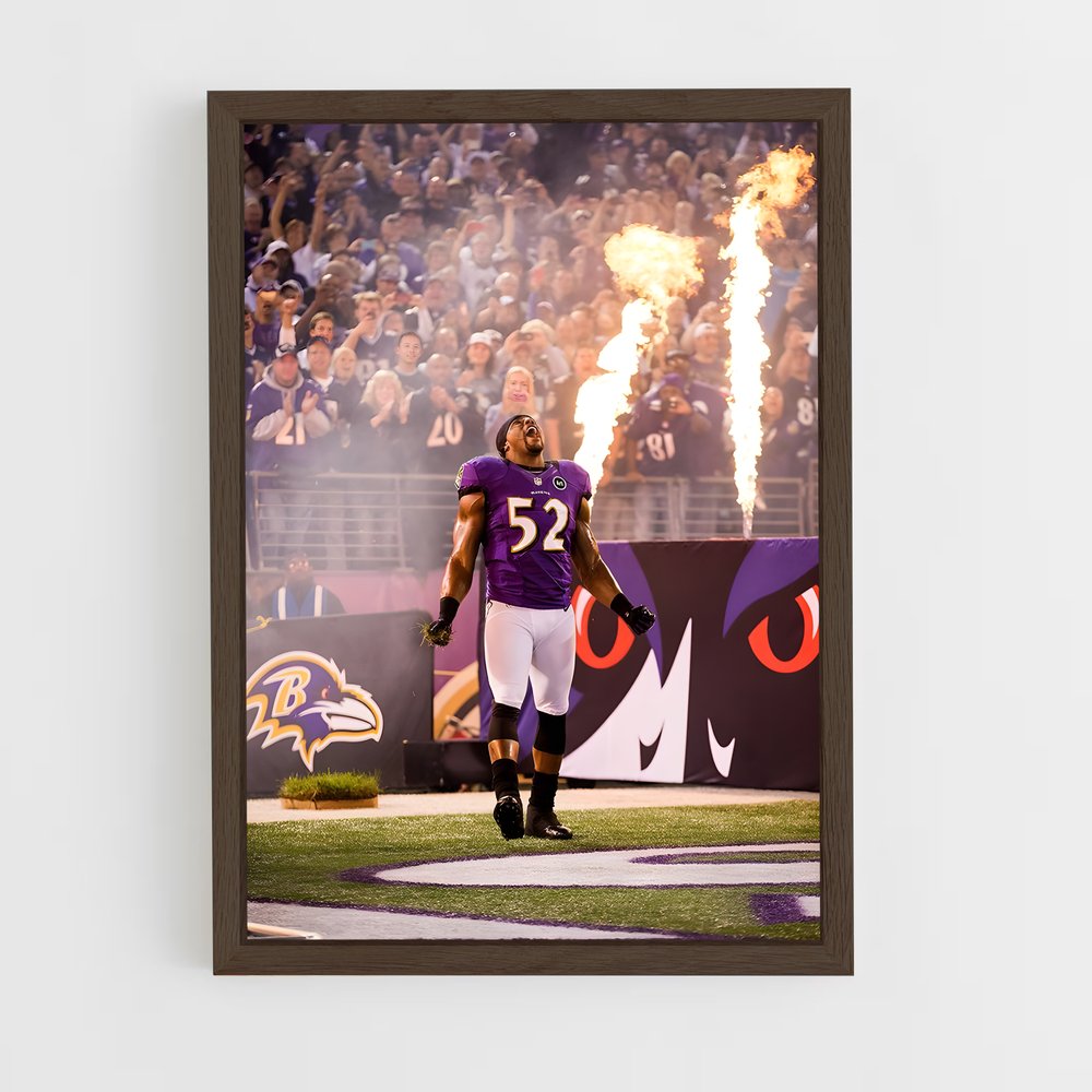 ap-baltimore ravens-2 cadre Bois foncé