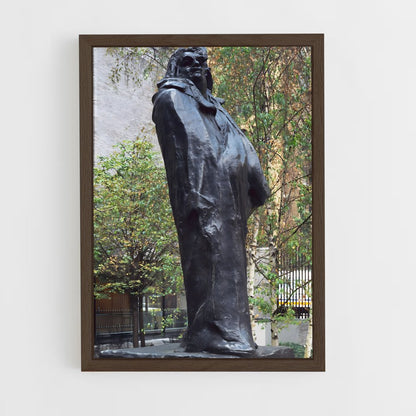 ap-balzac rodin-4 cadre Bois foncé
