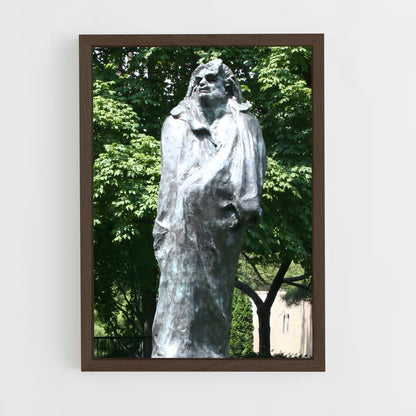 ap-balzac rodin-6 cadre Bois foncé