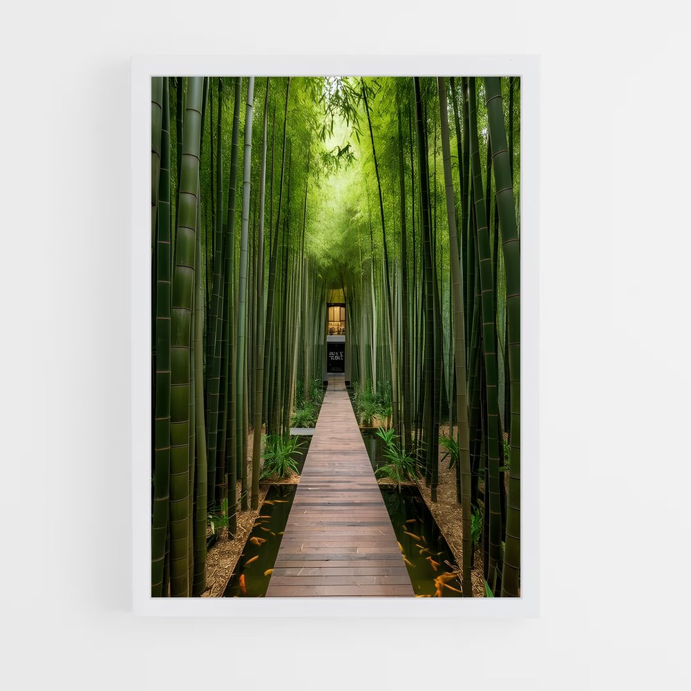 ap-bamboo forest-13 cadre Blanc