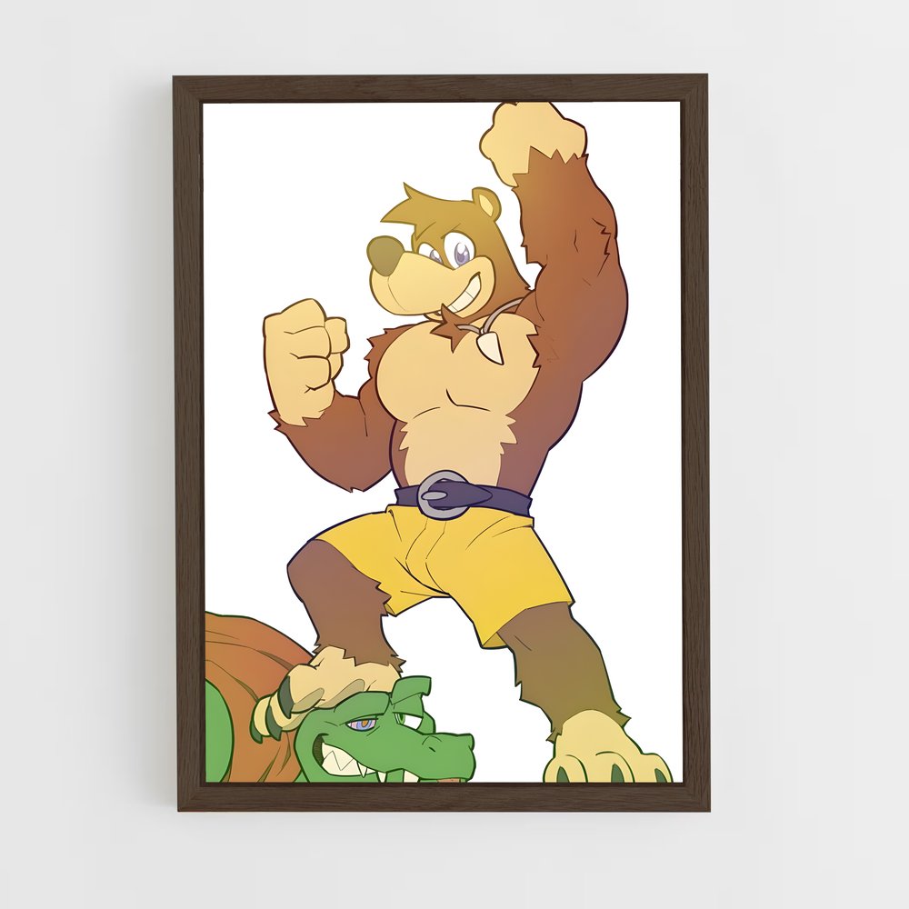 ap-banjo kazooie-2 cadre Bois foncé