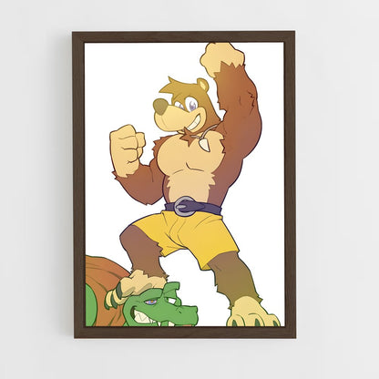 ap-banjo kazooie-2 cadre Bois foncé