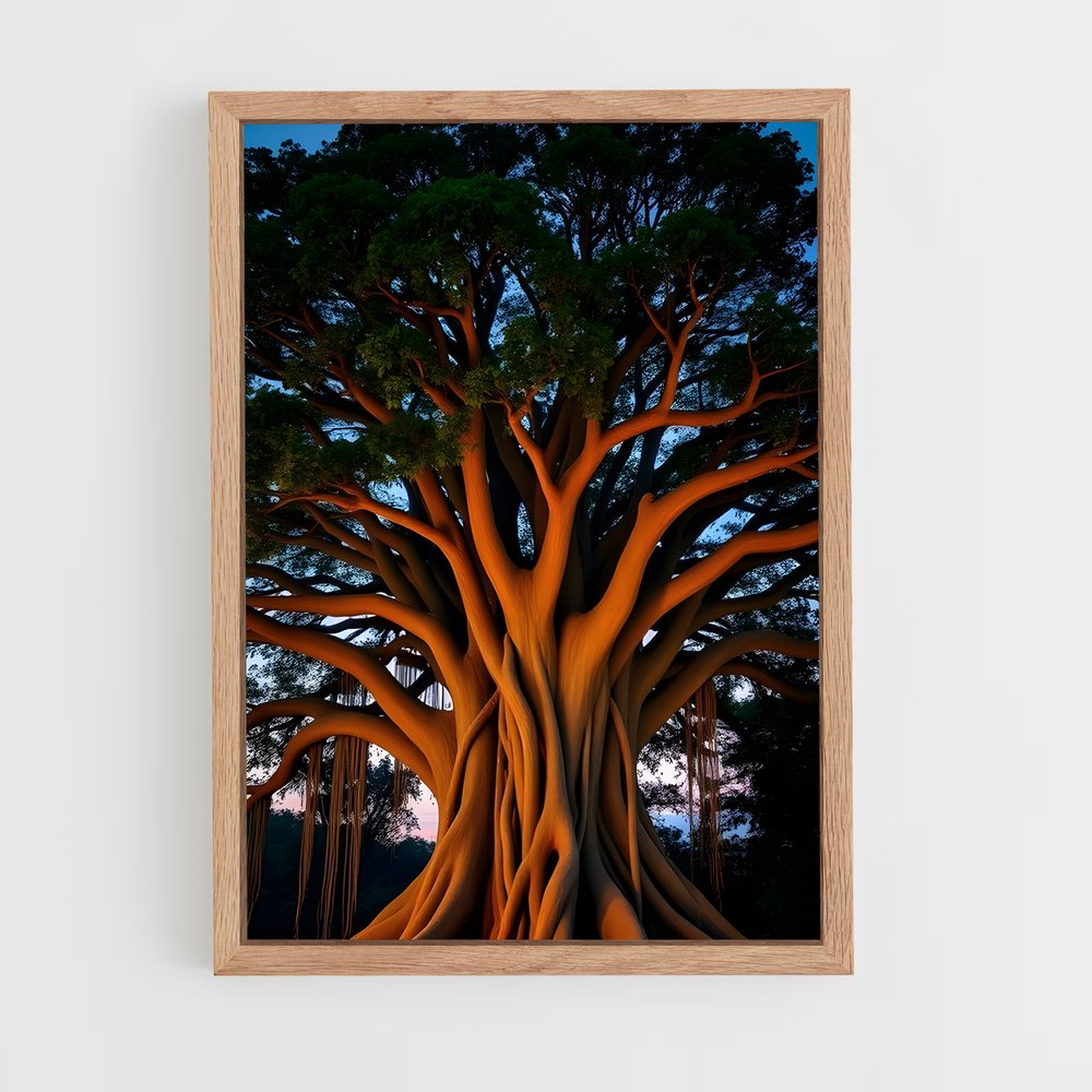 ap-banyan tree-8 cadre Bois clair