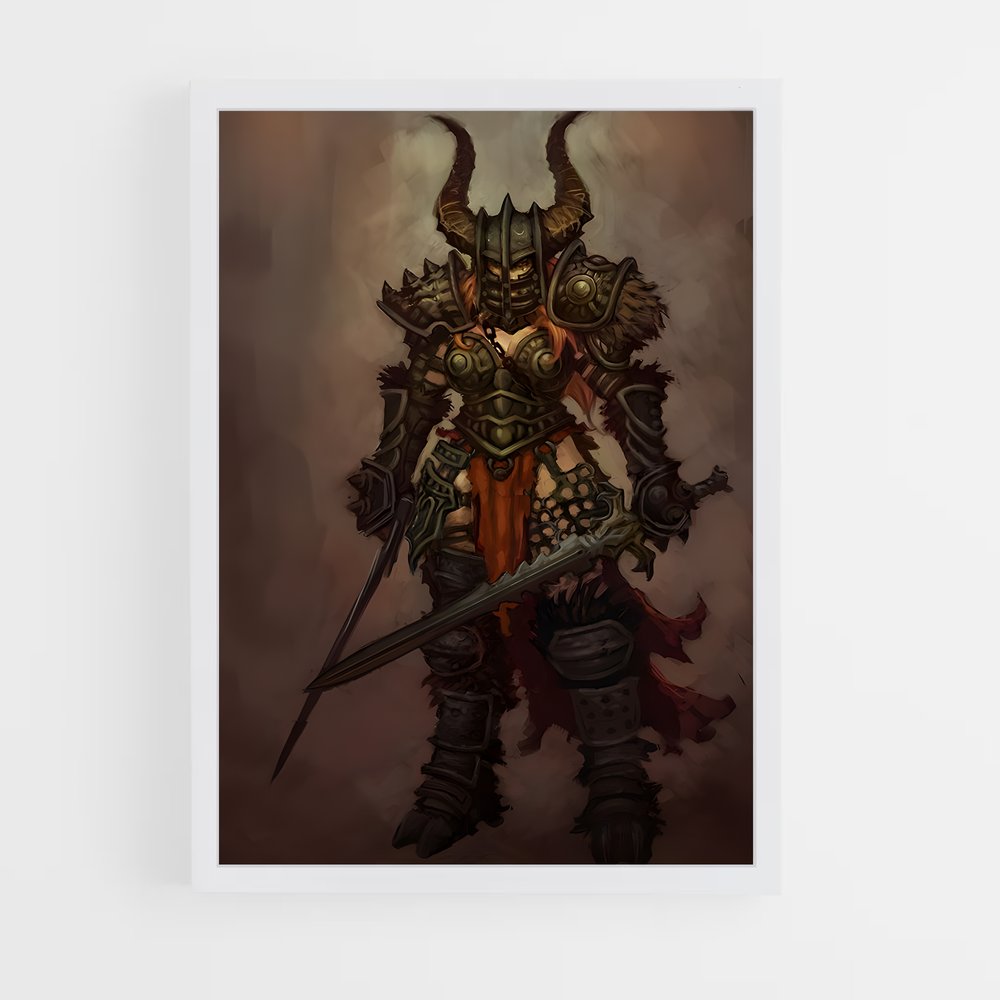 ap-barbarian diablo-5 cadre Blanc