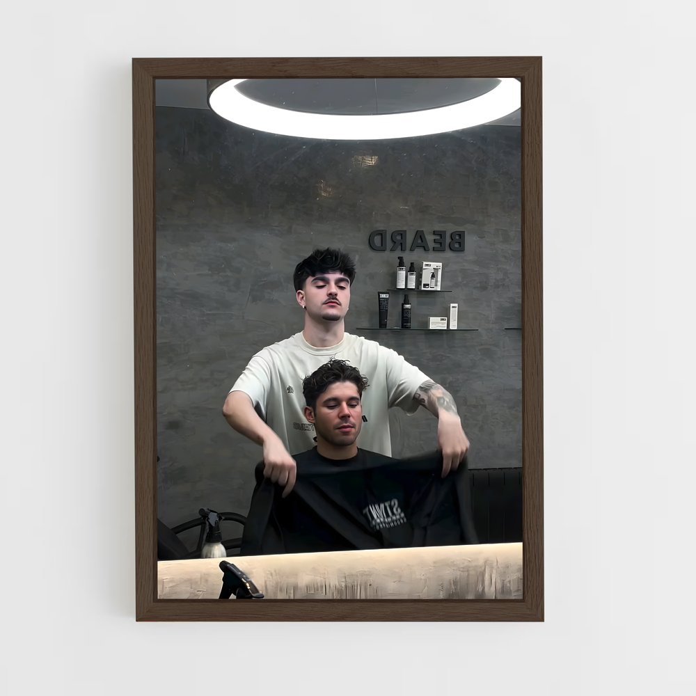 ap-barber-10 cadre Bois foncé
