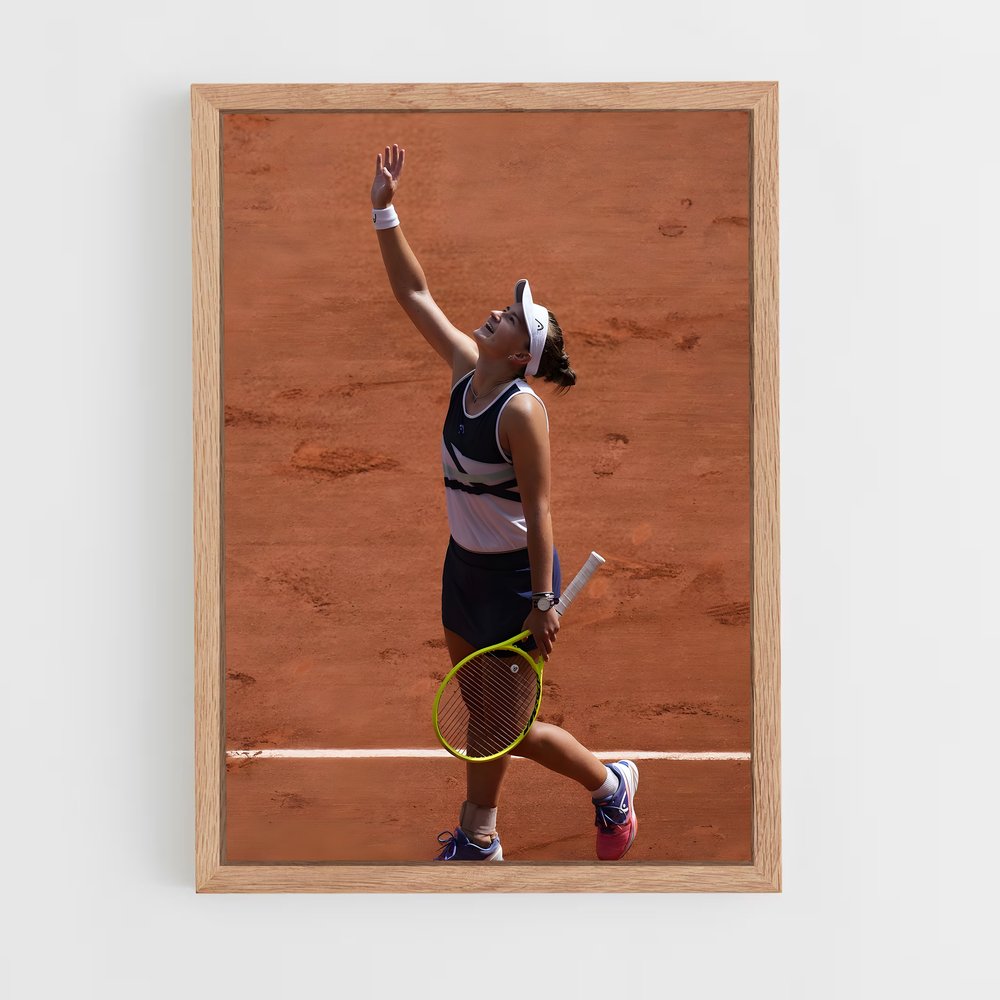 ap-barbora krejcikova-5 cadre Bois clair