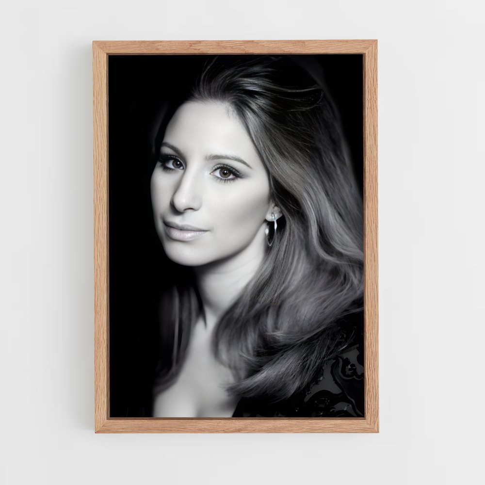 ap-barbra streisand-2 cadre Bois clair