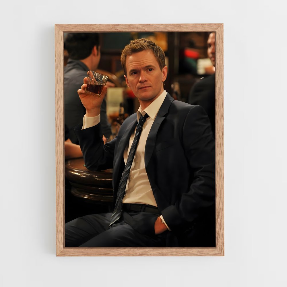 ap-barney stinson-1 cadre Bois clair