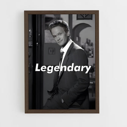 ap-barney stinson-2 cadre Bois foncé