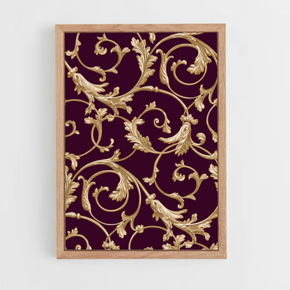 ap-baroque patterns-7 cadre Bois clair