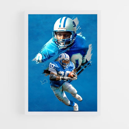ap-barry sanders-2 cadre Blanc