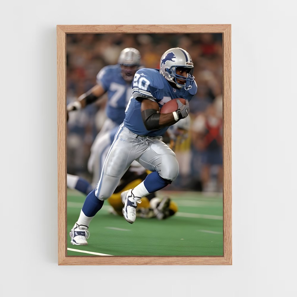 ap-barry sanders-4 cadre Bois clair