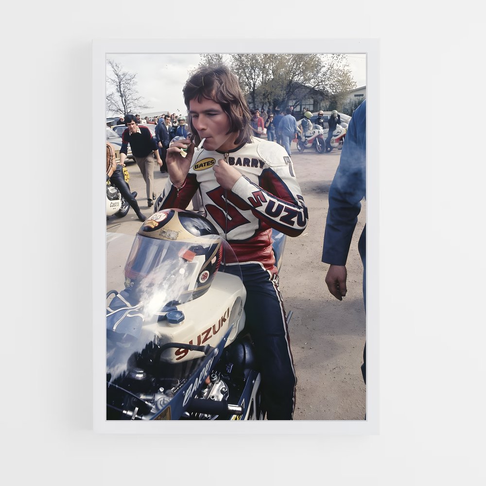 ap-barry sheene-1 cadre Blanc
