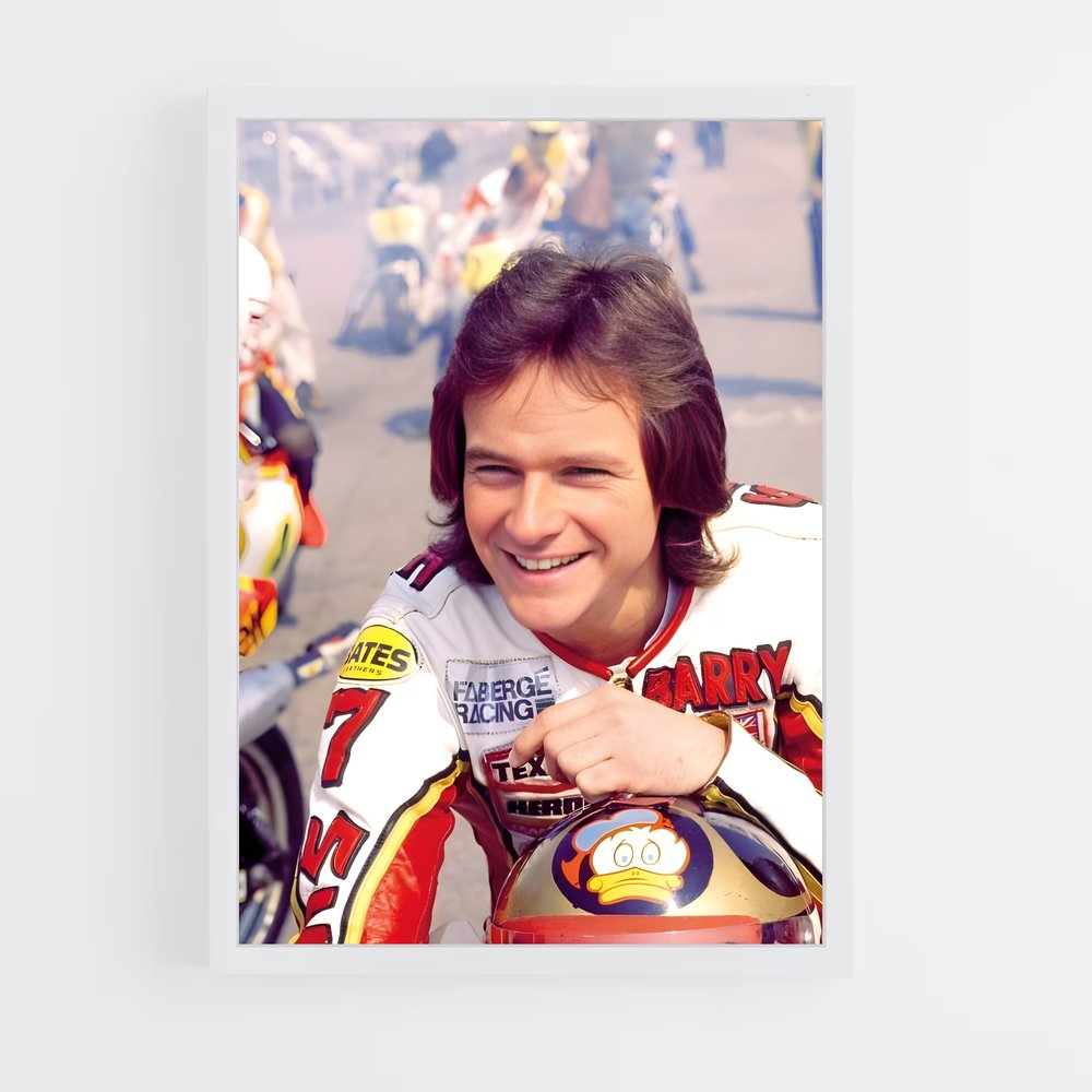 ap-barry sheene-4 cadre Blanc
