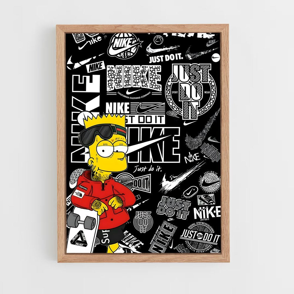 ap-bart simpson-2 cadre Bois clair