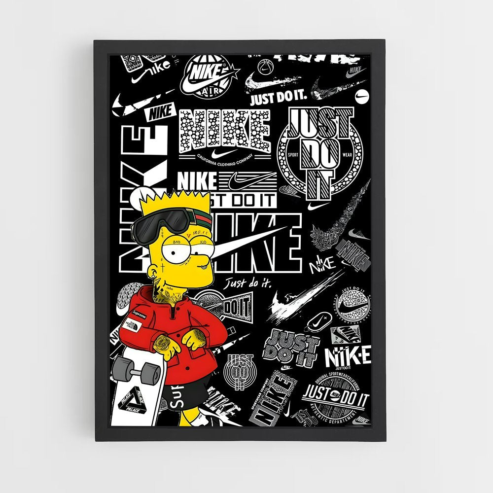 ap-bart simpson-2 cadre Noir
