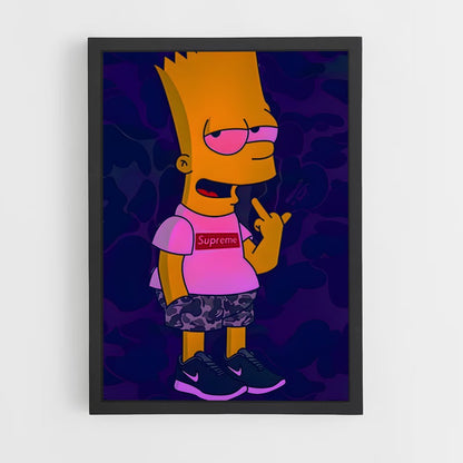 ap-bart simpson-6 cadre Noir