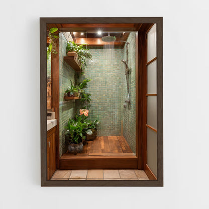 ap-bathroom-11 cadre Bois foncé