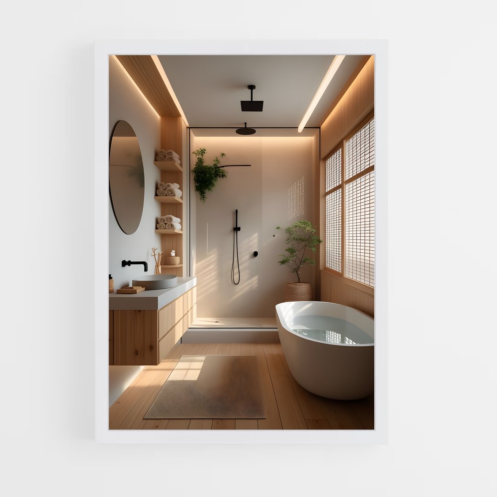 ap-bathroom-16 cadre Blanc