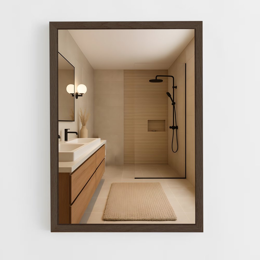 ap-bathroom-19 cadre Bois foncé