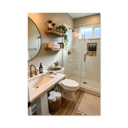 Poster Sérénité de Salle de Bain