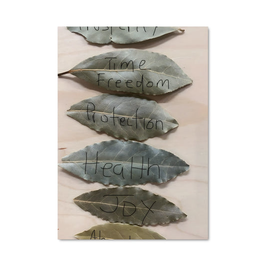 Poster Feuilles d'Écriture