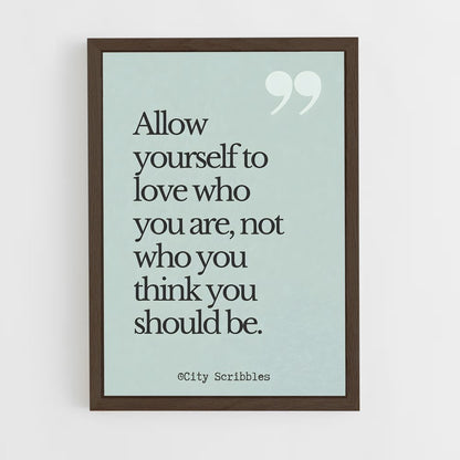 ap-be yourself-4 cadre Bois foncé