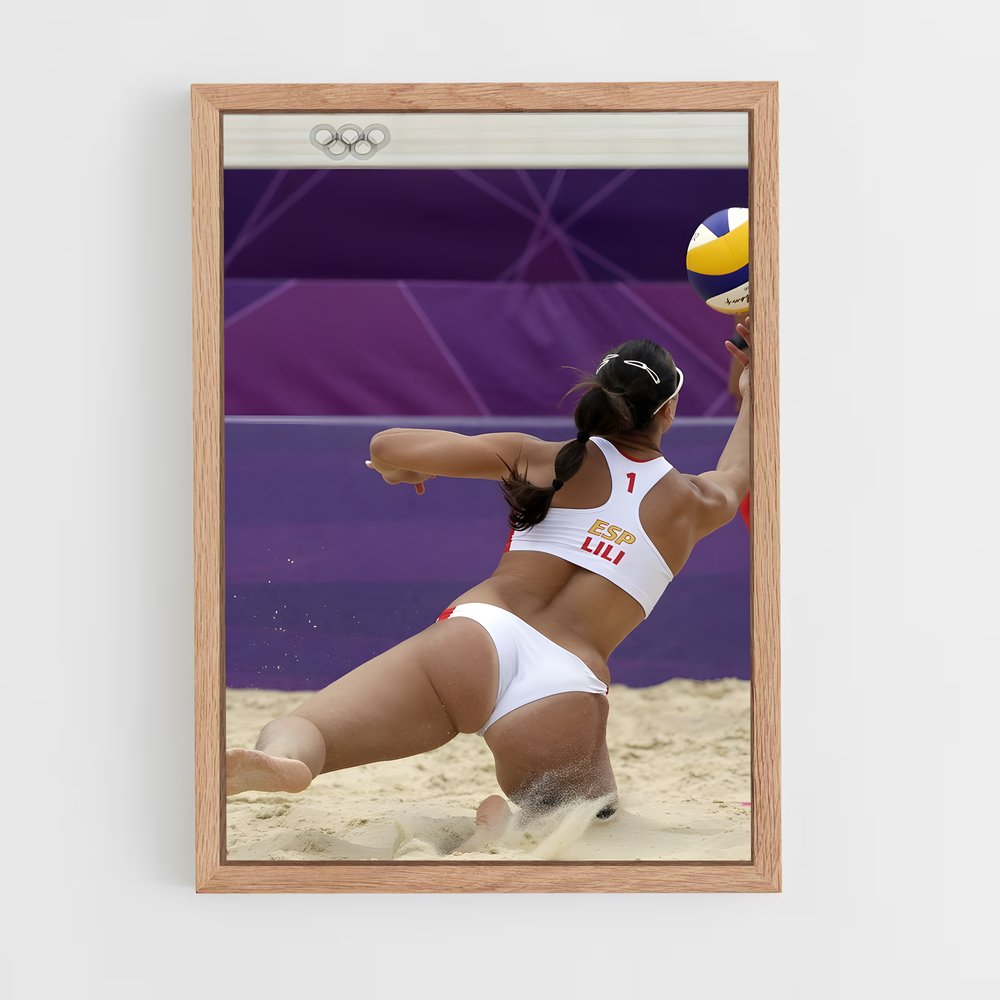 ap-beach volleyball-3 cadre Bois clair