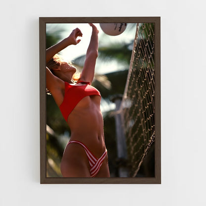 ap-beach volleyball-8 cadre Bois foncé