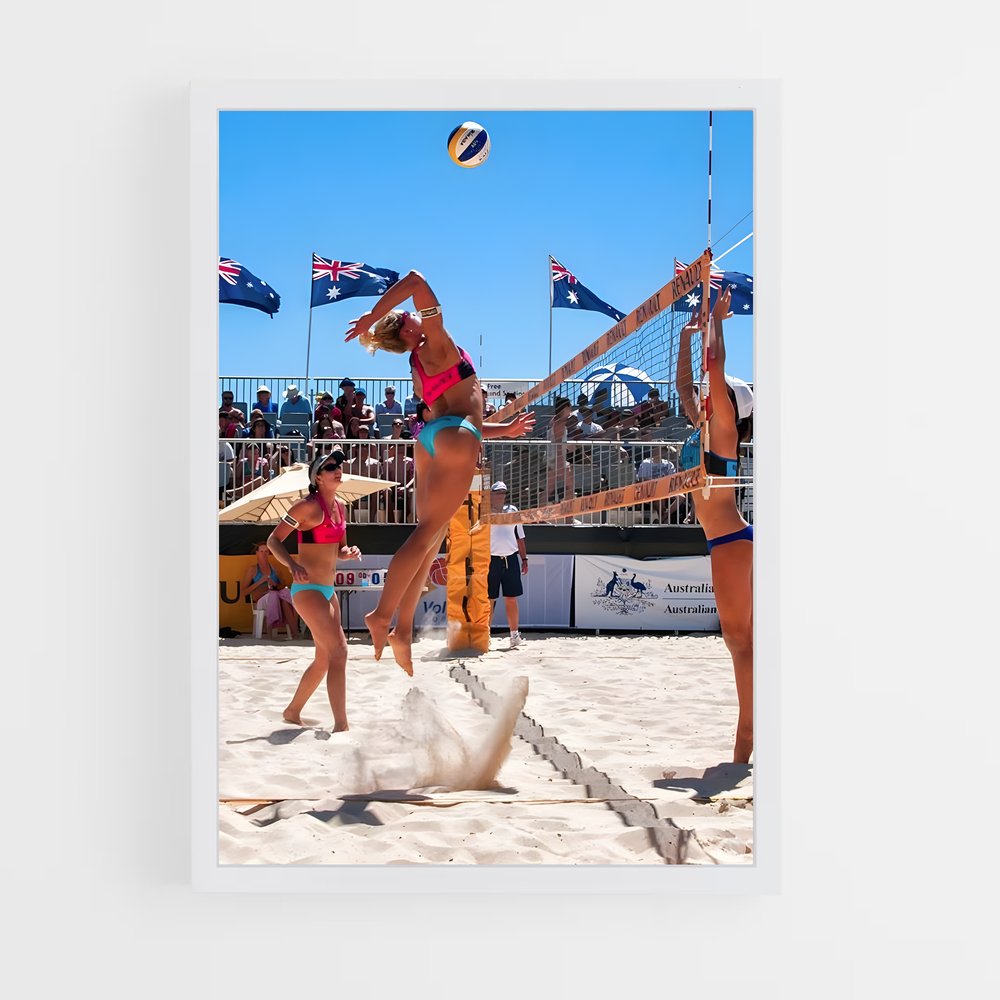 ap-beach volleyball nations cup-3 cadre Blanc