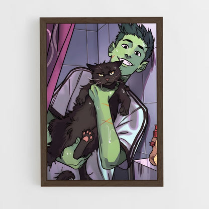 ap-beast boy-2 cadre Bois foncé