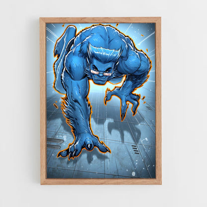 ap-beast x-men-3 cadre Bois clair