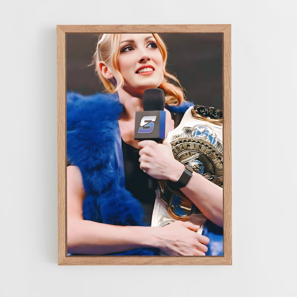 ap-becky lynch-10 cadre Bois clair