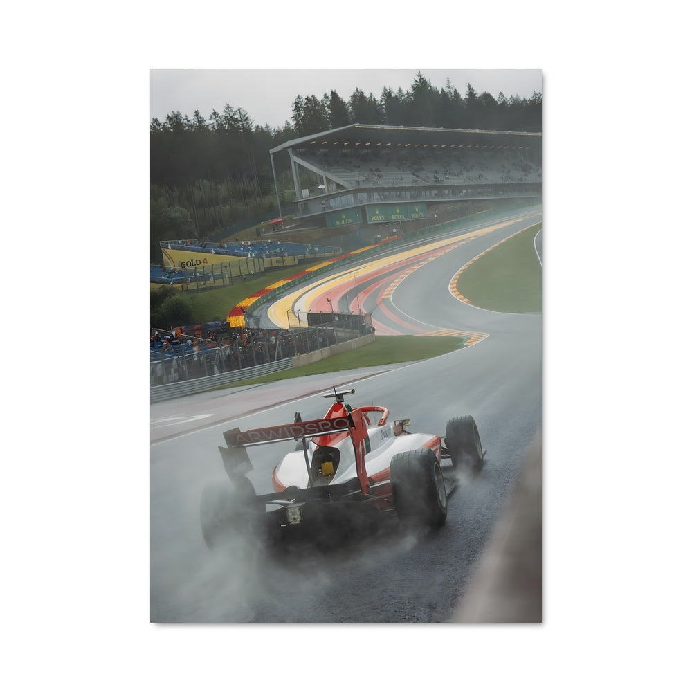 Poster Vitesse Rouge et Blanche