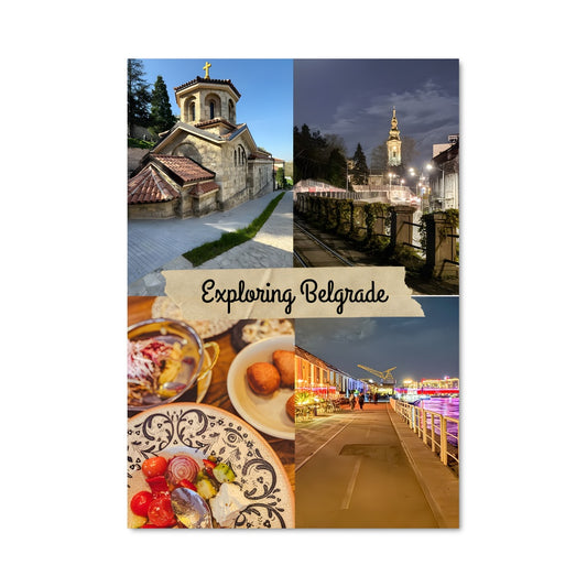 Poster Collage Belgrade