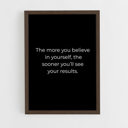 ap-believe in yourself-11 cadre Bois foncé