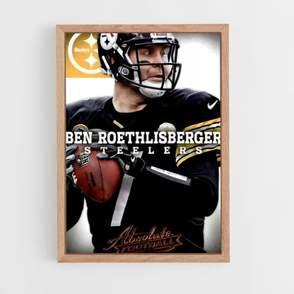 ap-ben roethlisberger-8 cadre Bois clair