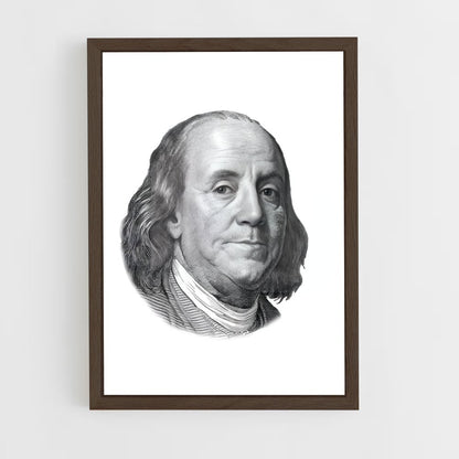 ap-benjamin franklin-1 cadre Bois foncé