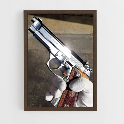 ap-beretta 92-4 cadre Bois foncé