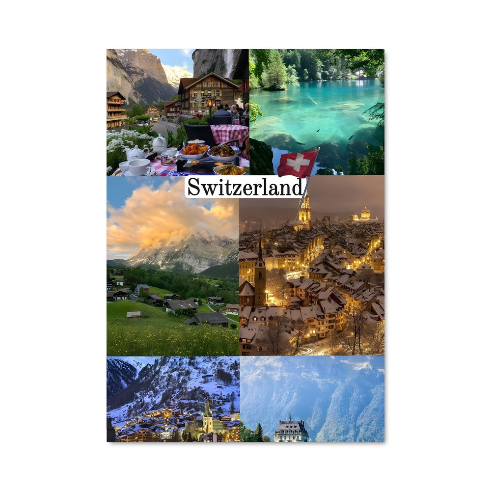 Poster Collage Helvétique