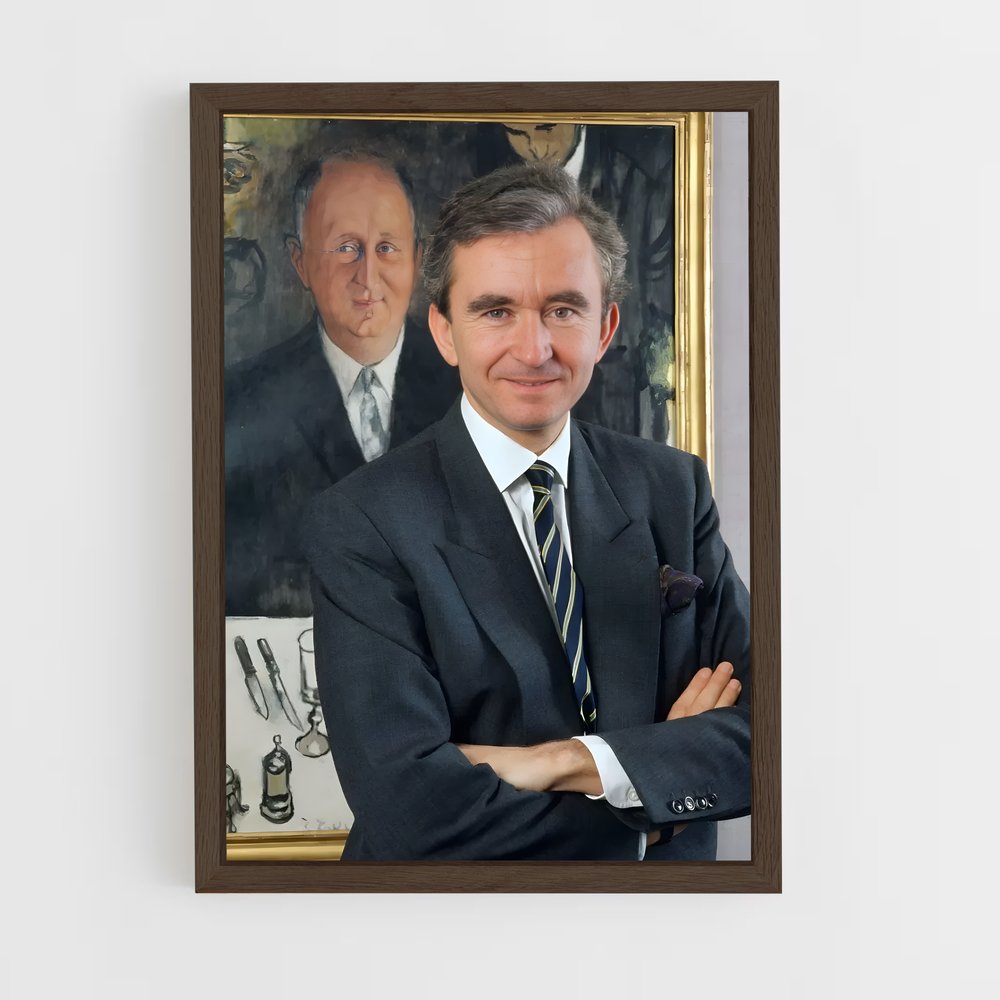 ap-bernard arnault-2 cadre Bois foncé
